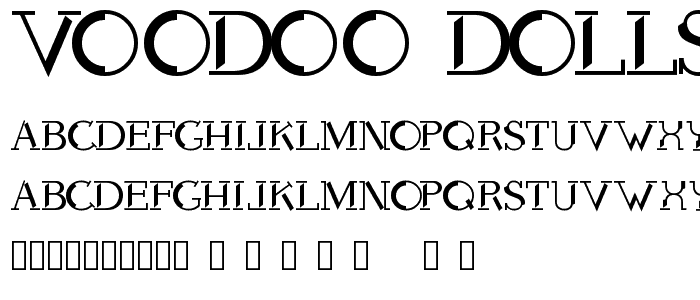 Voodoo Dolls font